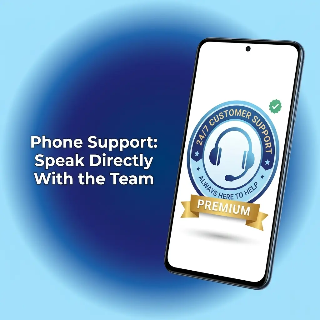 Customer support agent assisting a player via phone call for urgent 1xbet account or withdrawal issues