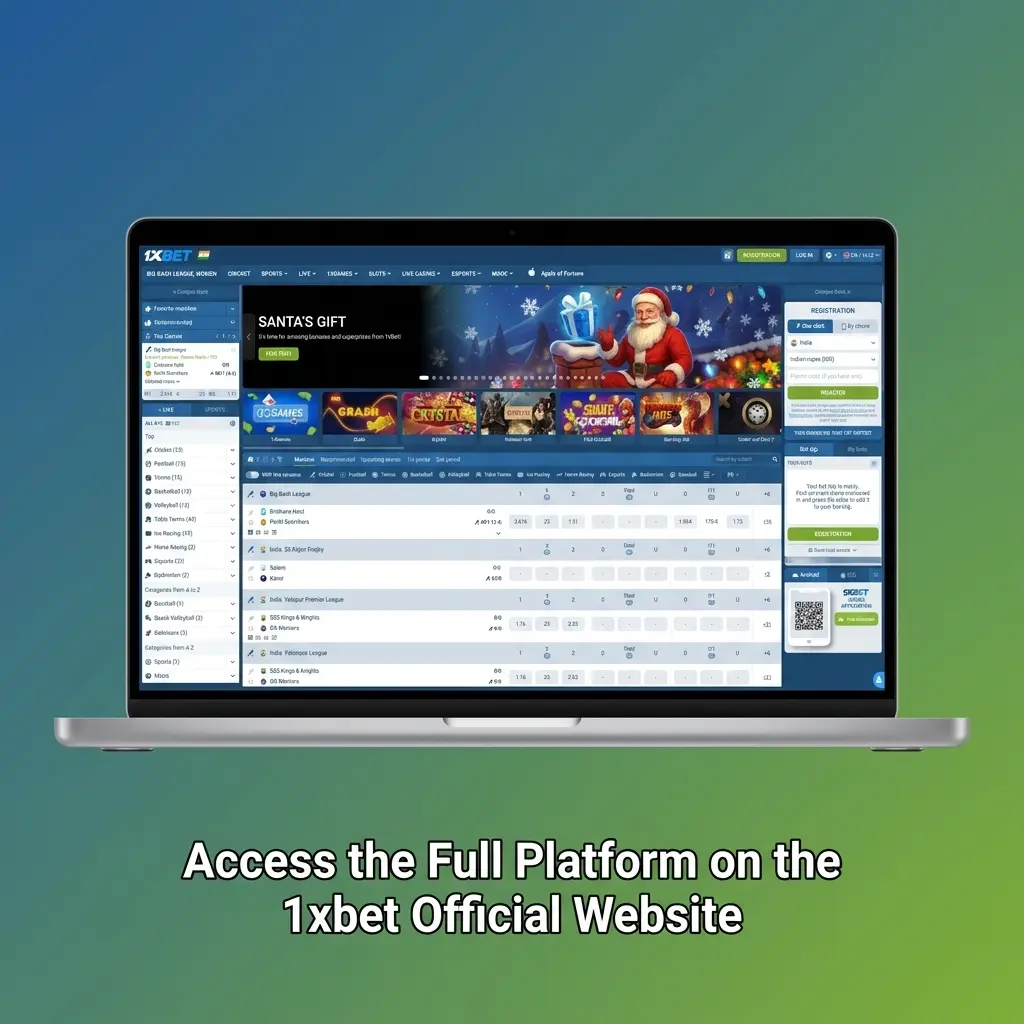 1xbet official website full platform access via browser with all betting markets and casino games available