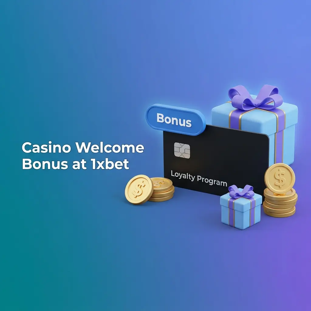 1xbet casino welcome bonus offering 100% match up to 20,000 INR for new players with 35x wagering requirement